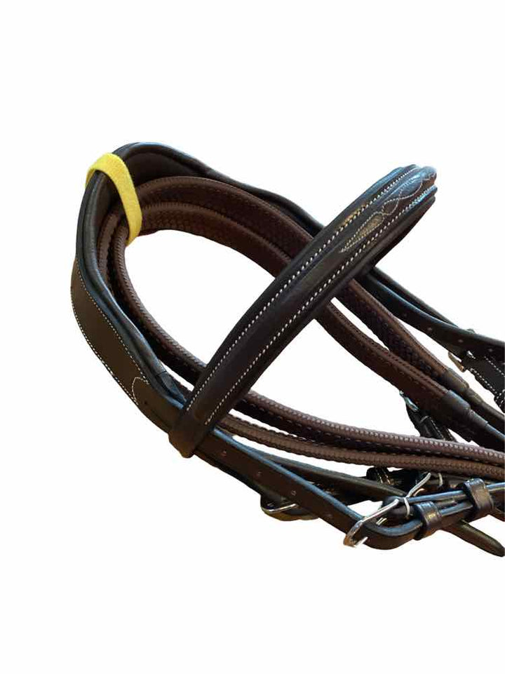 EXIONPRO Monocrown Fancy Stitched Flash Bridle w/Reins NEW B