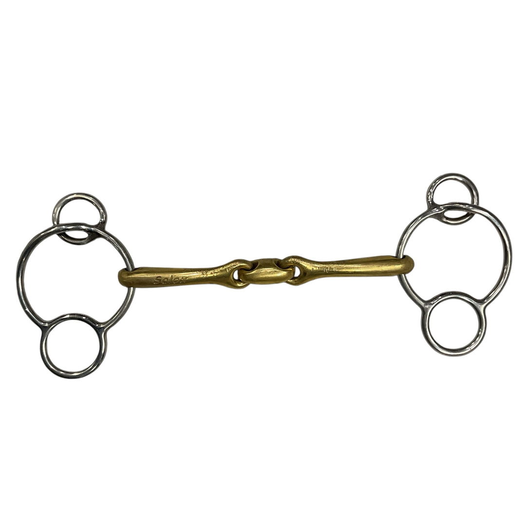 Neue Schule 4.75" Tranz Angled Lozenge Universal Horse Bit Used - H
