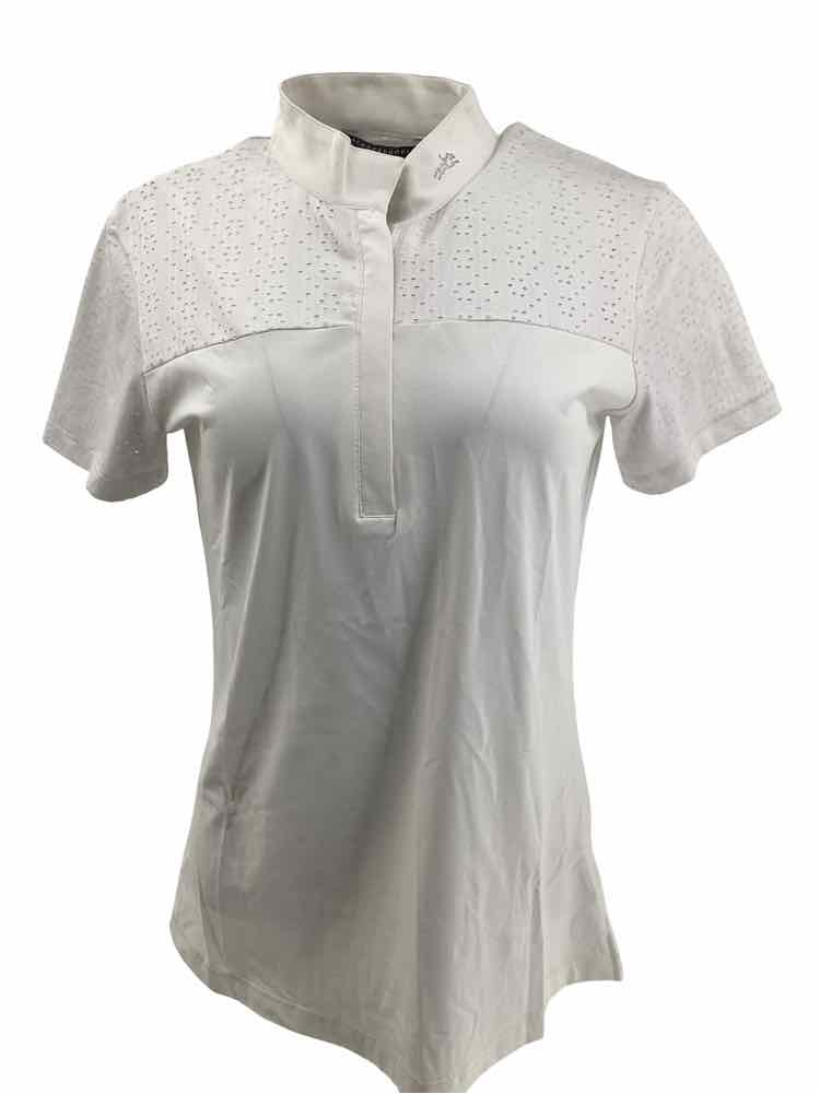 SCHOCKEMOHLE new ladies white show shirt SS XL