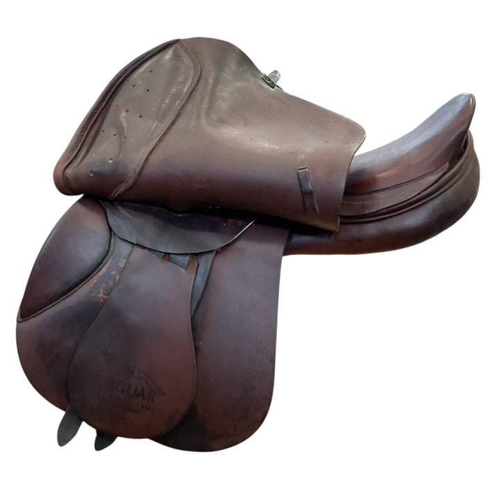 17.5" Harry Dabbs Jaguar Wide Used Hunter/Jumper Saddle - H