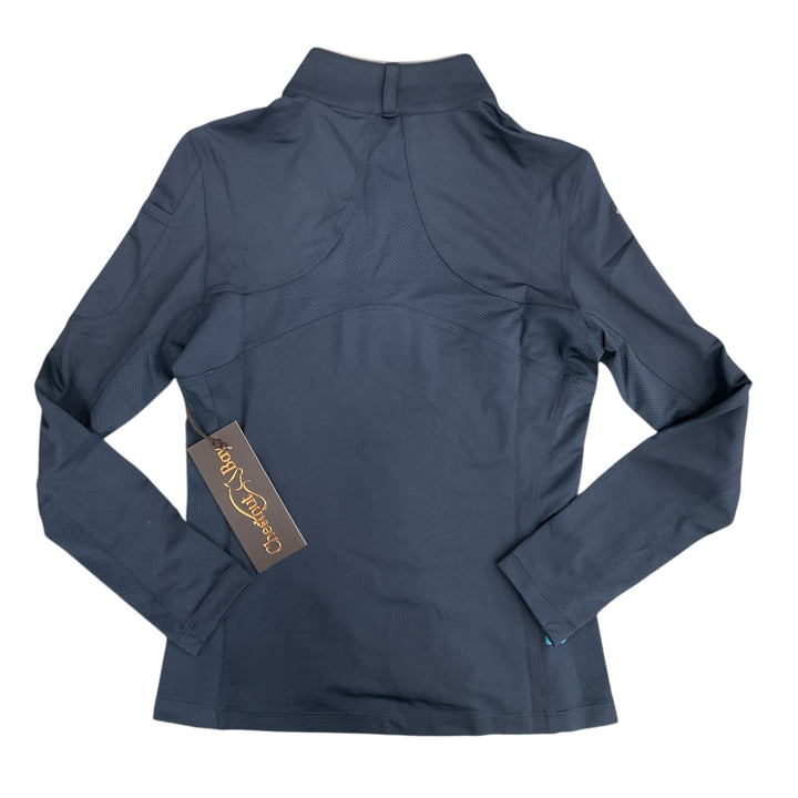 Chestnut Bay Child Medium Performance Rider SkyCool Youth Shirt Night Sky New -H