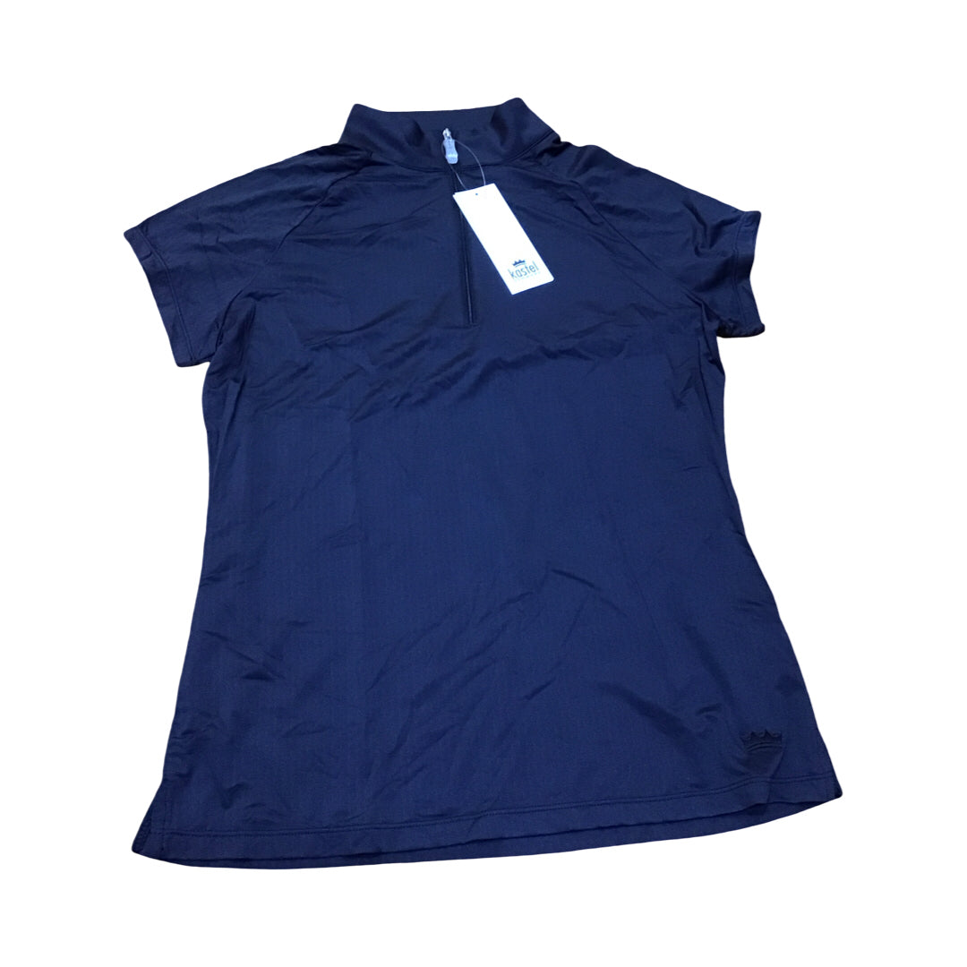 Kastel MD Cap Sleeve 1/4 Zip Shirt New