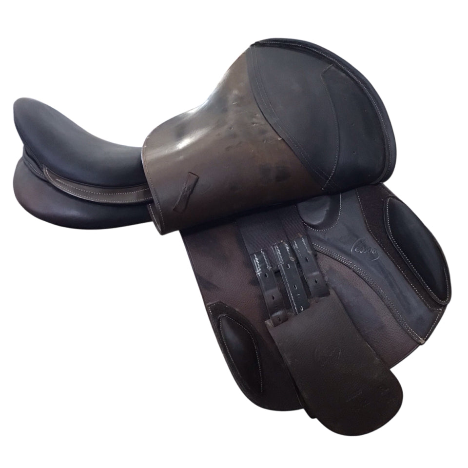 16.5" Pessoa Gen-X Valentino Adjustable Used Hunter/Jumper Saddle - H