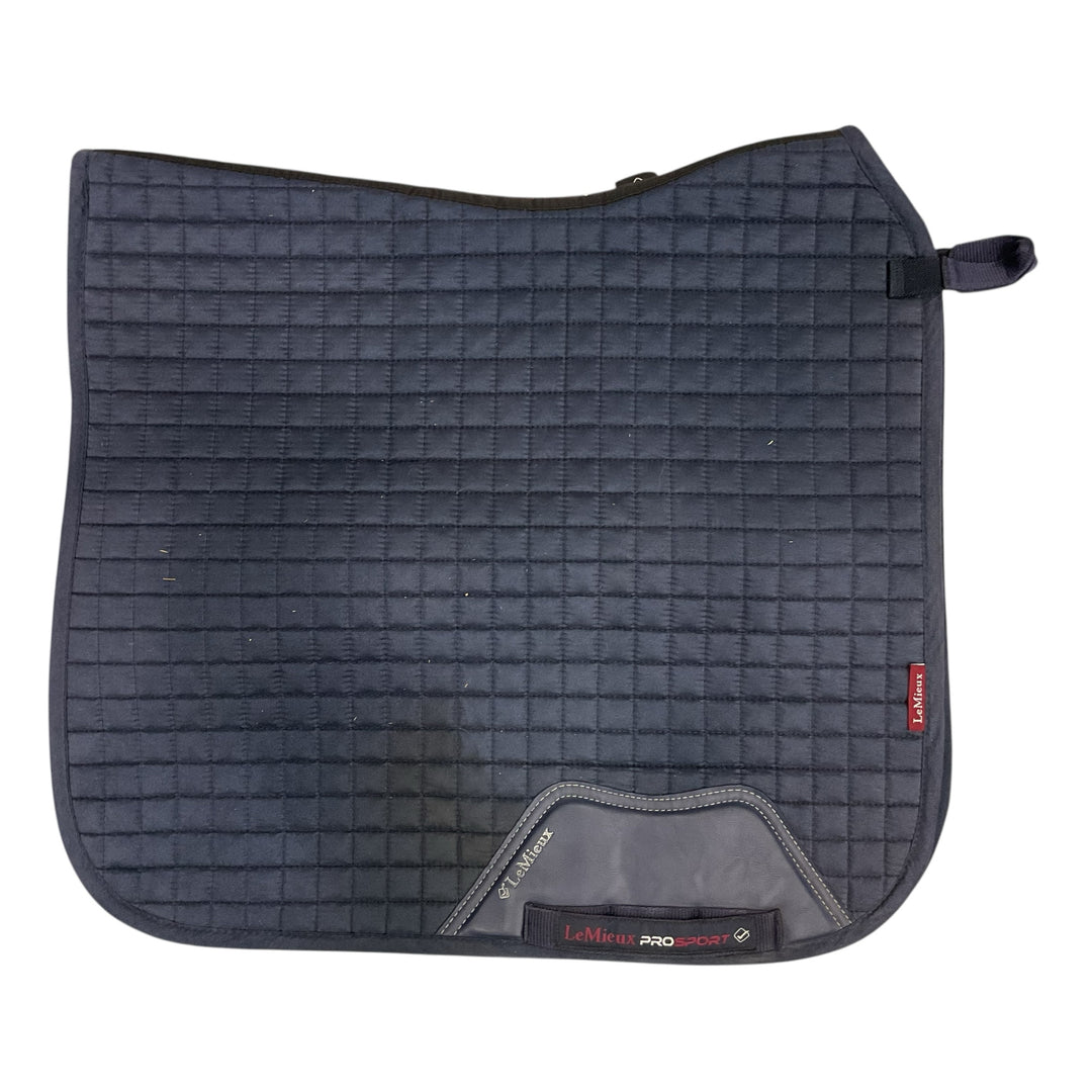 LeMieux Navy Large Dressage Saddle Pad Used - H