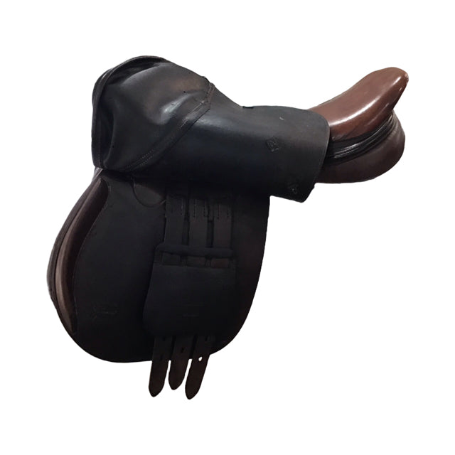 16.5" Pessoa Rodrigo Wide Tree Used Close Contact Saddle - C