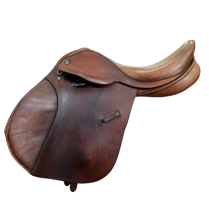 17.5" Cliff Barnsby Wide Used Hunter/Jumper Saddle
