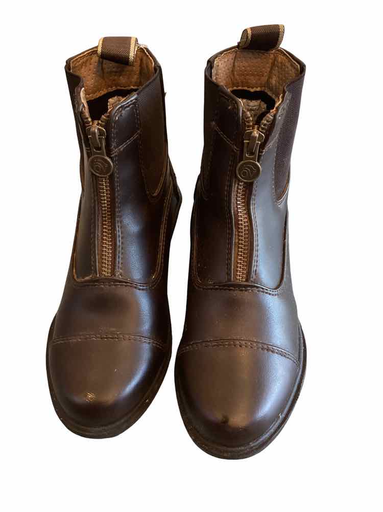 OVATION CHILD SHOE SIZE 1 BROWN PADDOCK BOOTS