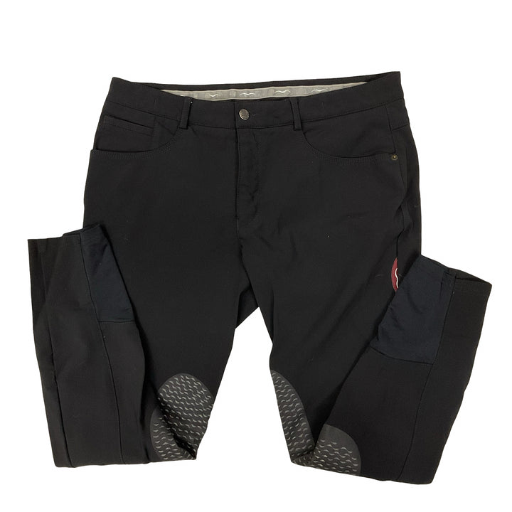 Animo Women's IT52 Knee Patch Schooling Breech Black Used