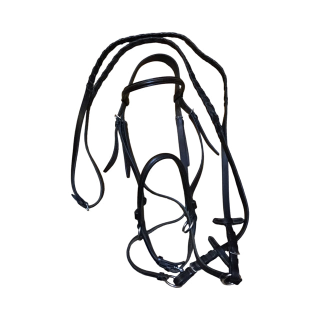 English Bitless Bridle w/Laced Reins USED B