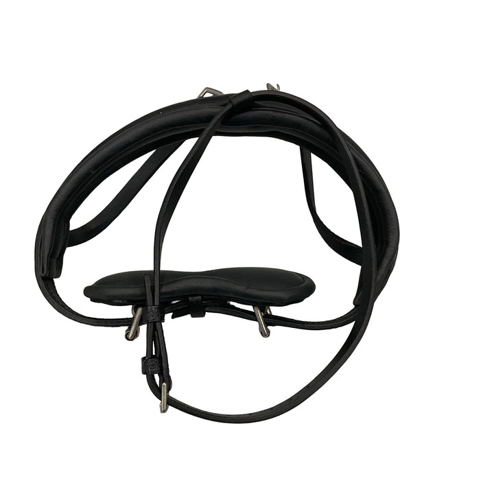 Stubben Padded Flash Noseband Horse Black Used - H