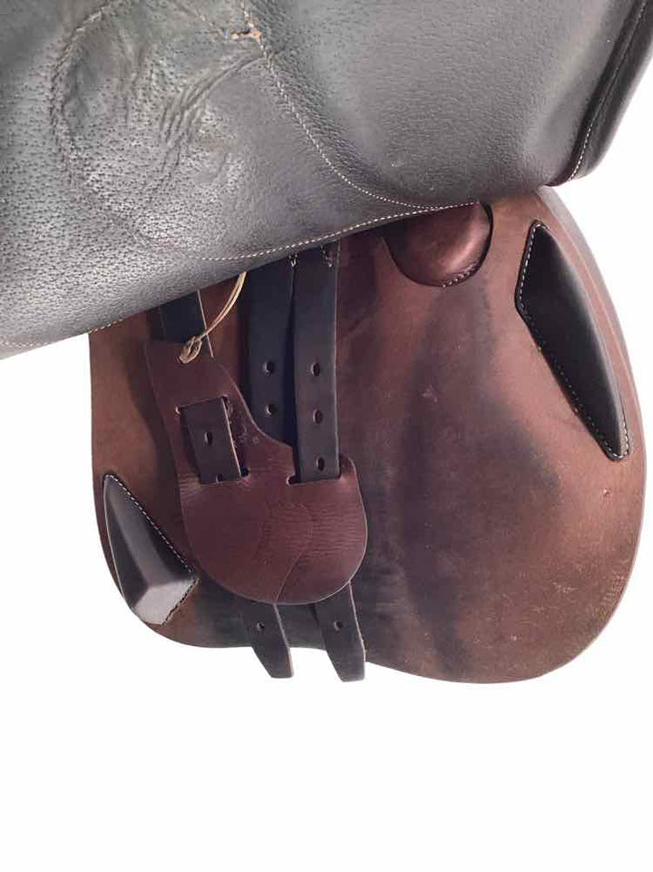 17" Antares used close contact saddle wool flocked
