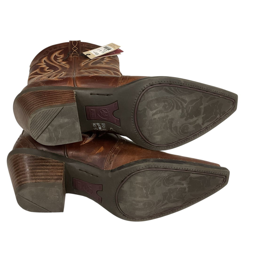 Ariat Women's 8.5 Heritage Western X Toe Boot Vintage Caramel Used - H