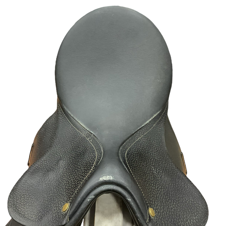 17" Bates Caprilli Medium Used Synthetic Dressage Saddle - H