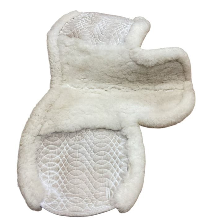 Europa by Ovation Small White Sheepskin Fitted Show Pad Used - H