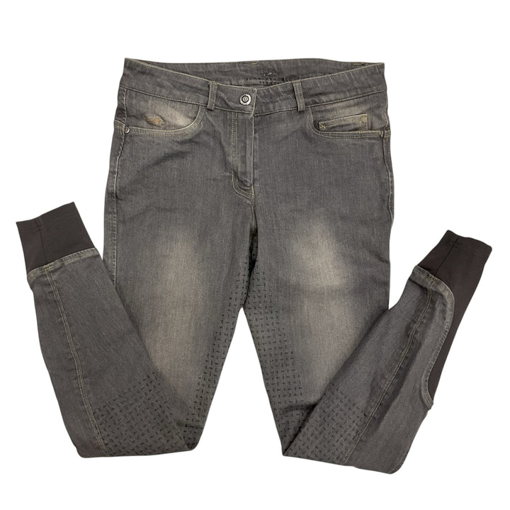 Schockemohle Women's 26 Equinox Tech Wear Full Seat Breech Grey Used - H