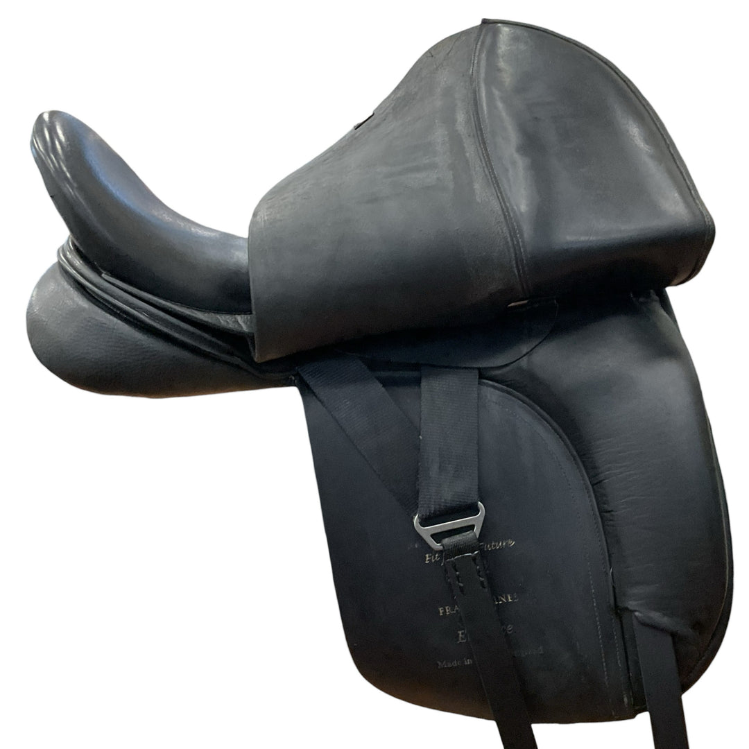 17.5" Frank Baines Elegance Wide Used Dressage Saddle - H