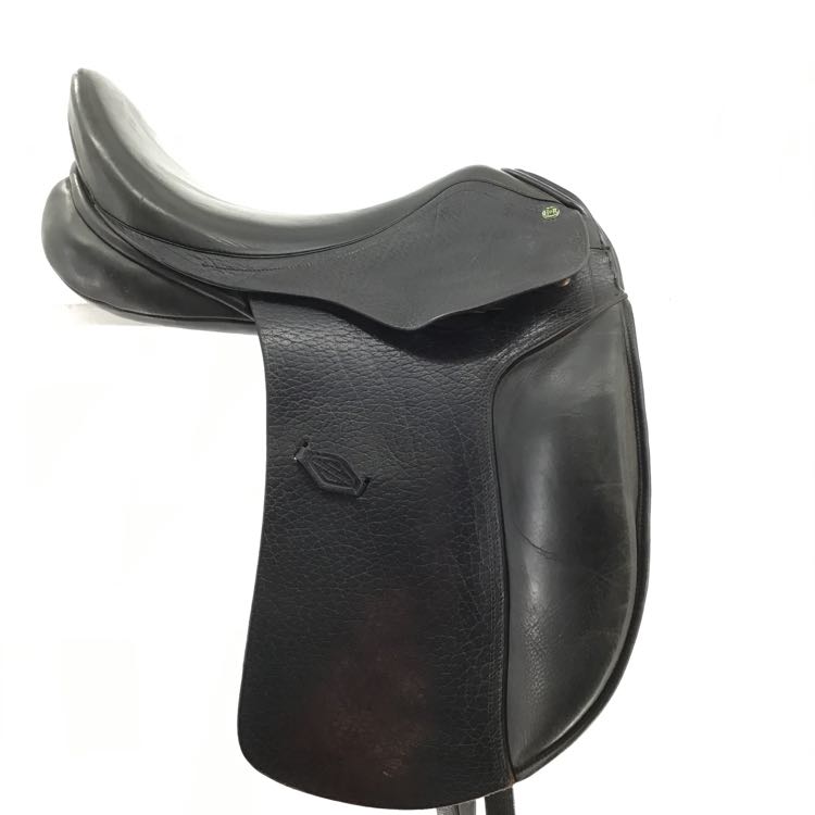 17" HDR Pro Buffalo Wide Used Dressage Saddle - H