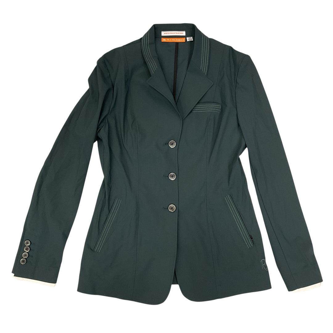 RJ Classics Women's 6R Valentina Show Coat Green Like New - H