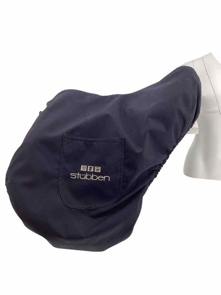 18" Stubben Portos Deluxe used close contact saddle B has blue cover