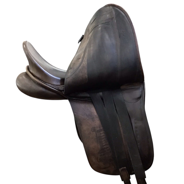 17" Hennig Wide Used Dressage Saddle - H