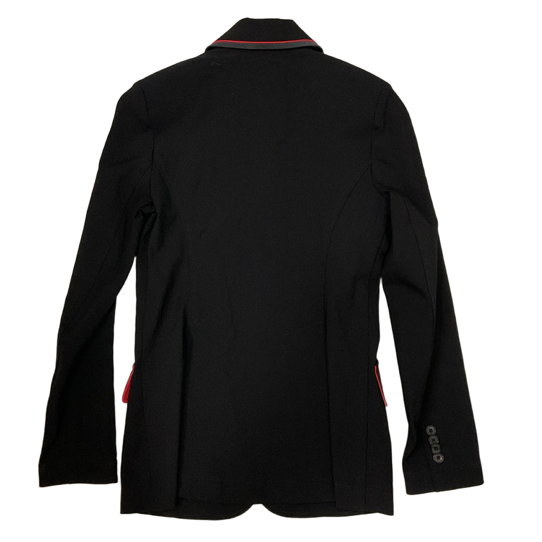 Charles Ancona Women's 8 Show Coat Black w/ Red Piping Used