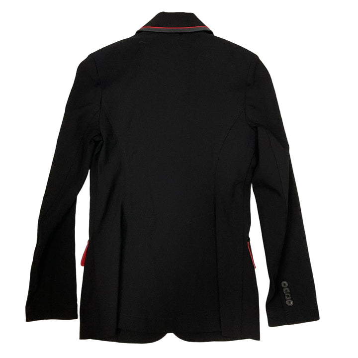 Charles Ancona Women's 8 Show Coat Black w/ Red Piping Used