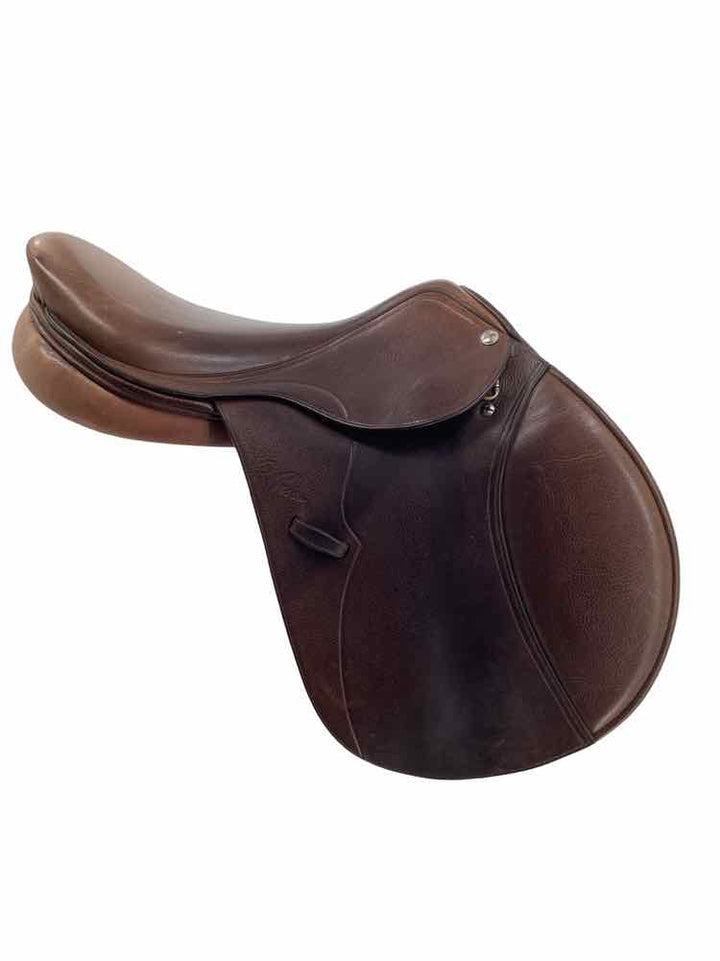 17" Pessoa Gex X XCH used close contact saddle had cover and purple tree B
