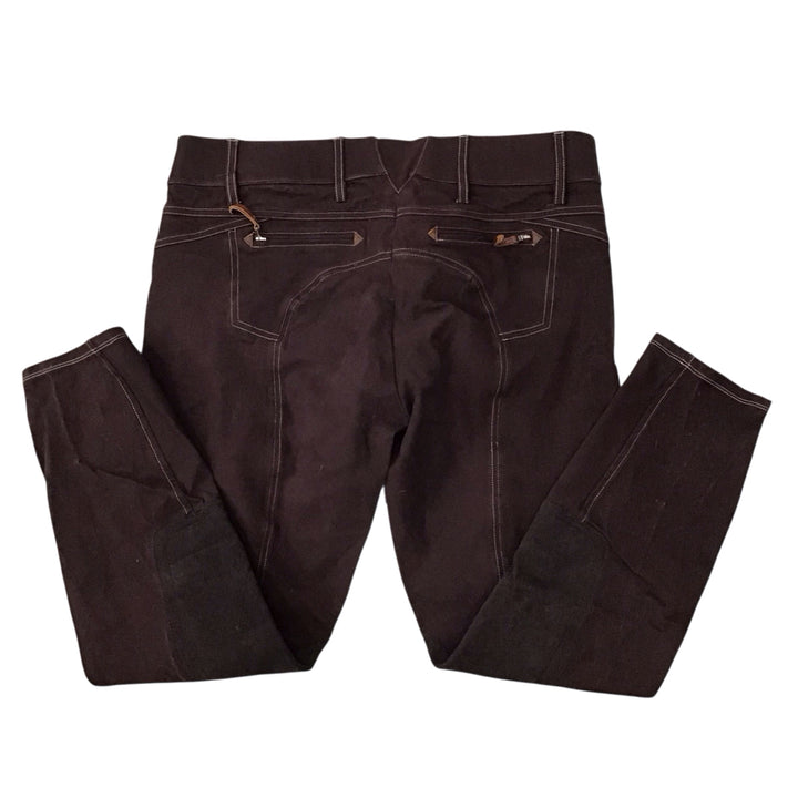 Ariat Women's 34L Heritage Hampton Knee Patch Schooling Breech Brown Used - H
