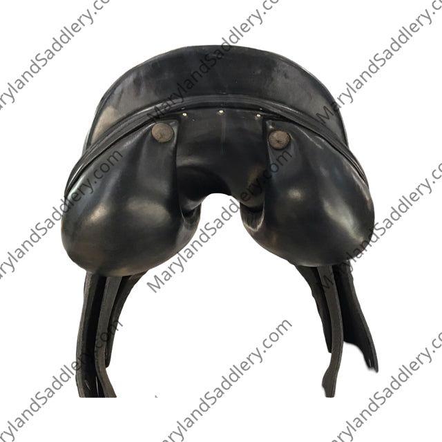 18" Verhan Iliad Medium Wide Tree Used Dressage Saddle - C