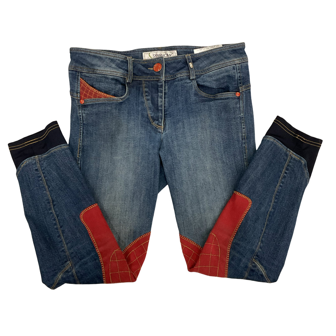 Tredstep Women's 26 Knee Patch Denim Schooling Breech Used