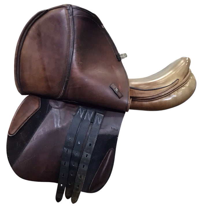 17" M. Toulouse Annice Adjustable Used Hunter/Jumper Saddle - H