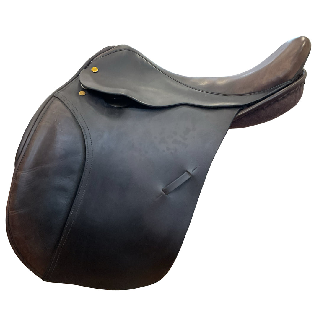 17.5" Black Country Customized Med/Wide Used All Purpose Saddle