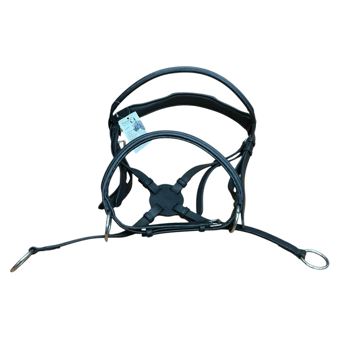 Nurtural Harmonie Warmblood Leather Bitless Bridle New - H