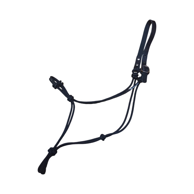 KNOTTY GIRLZ Quick Release Stiff Leather/Rope Halter USED B