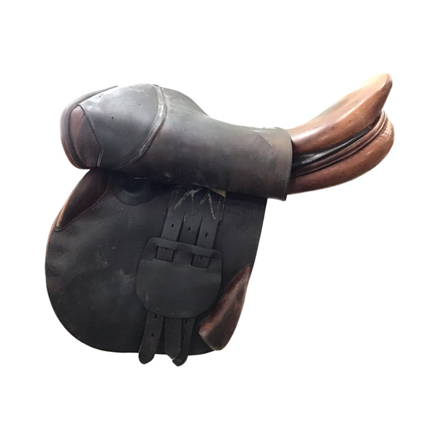 16.5" Bruno Delgrange PJ Pro Medium Tree Used Close Contact Saddle - C
