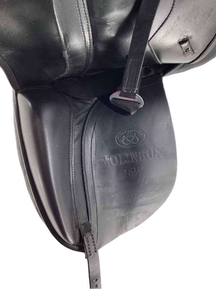 16.5" Ryder Profile wool flocked used dressage saddle with Cover B