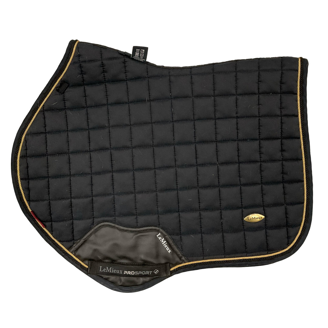 LeMieux Large Black Close Contact Saddle Pad Black Used