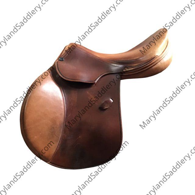 17" Henri De Rivel Rivella Medium Tree Used Close Contact Saddle - C