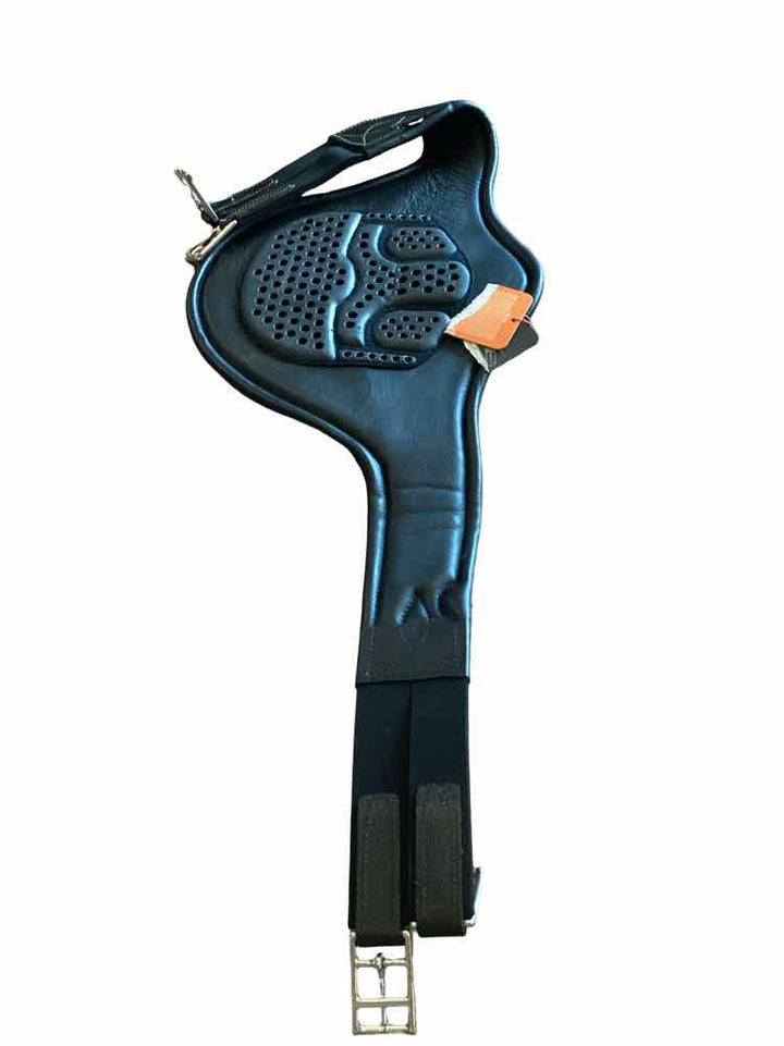 Acavallo new black leather stud girth size 125cm