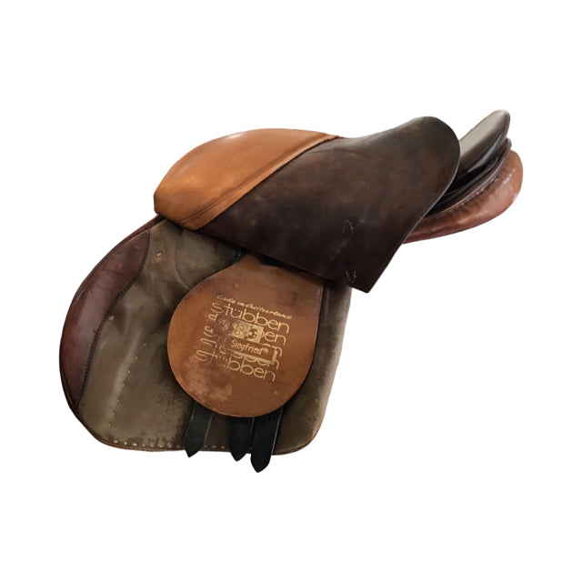 17.5" Stubben Siegfried Medium Tree Used Close Contact Saddle - C