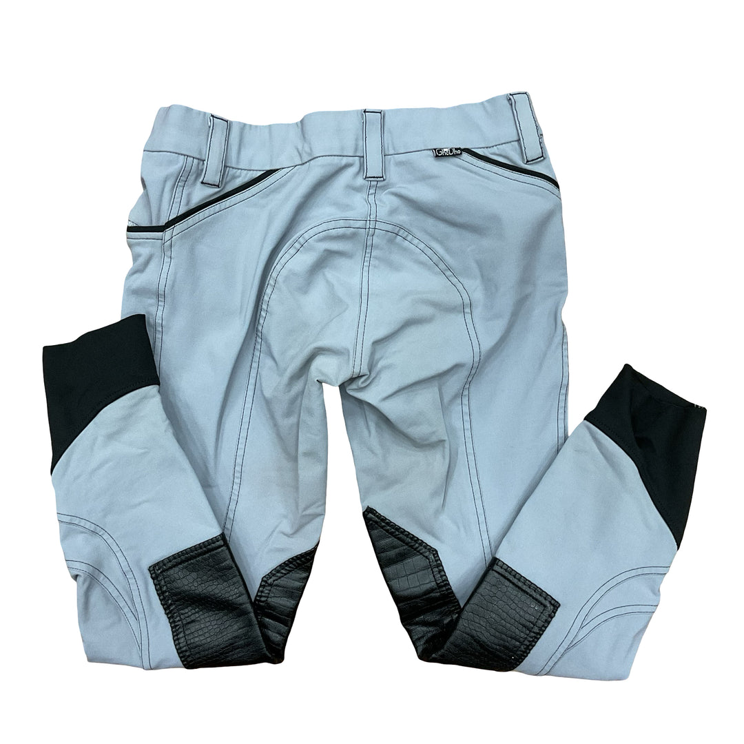 Gho Dho Women's 30 Knee Patch Schooling Breech Grey/Black Used - H