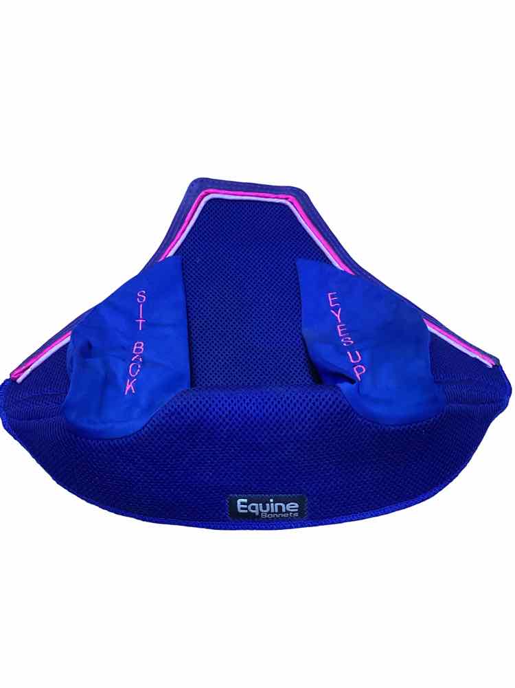 EQUINE BONNETS Custom Fly Bonnet "Eyes Up, Sit Back" USED B