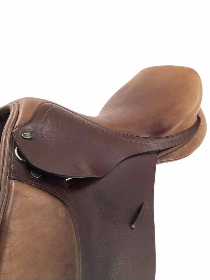 18.5" Mystic wide wool flocked used close contact saddle