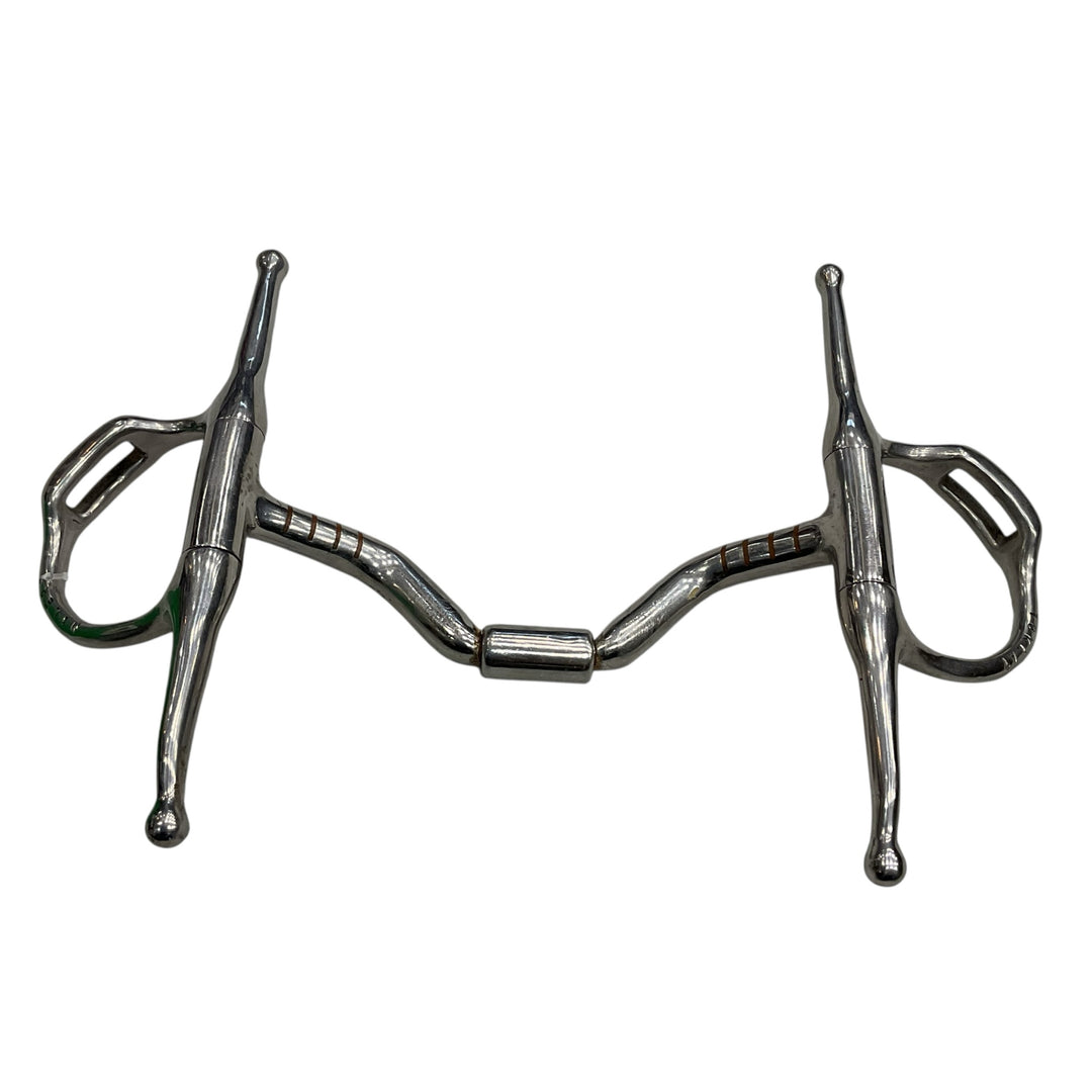 Myler 5" Full Cheek Ported Snaffle With Hooks Used - H