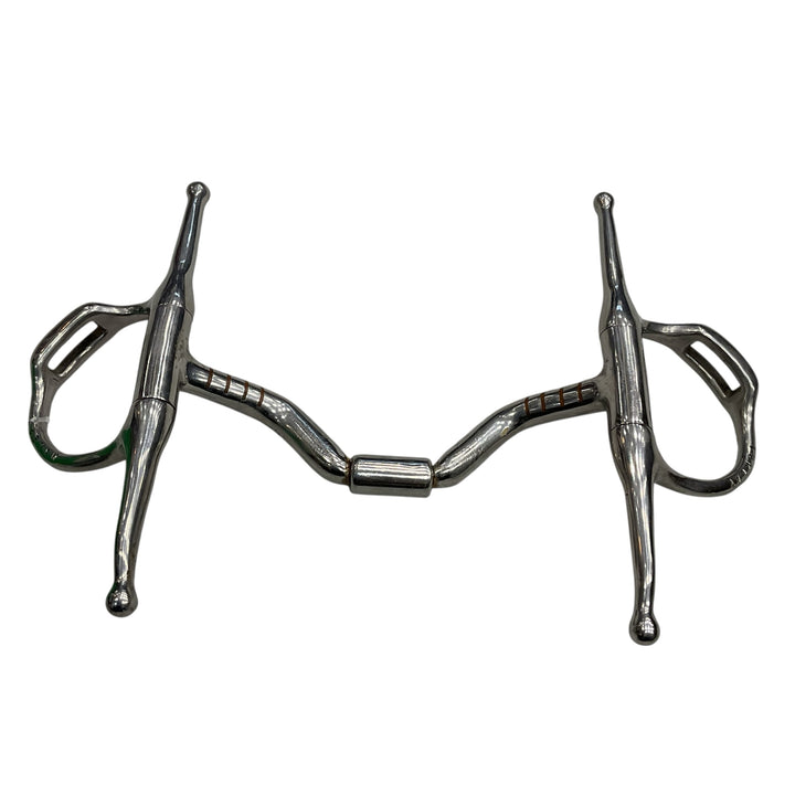 Myler 5" Full Cheek Ported Snaffle With Hooks Used - H