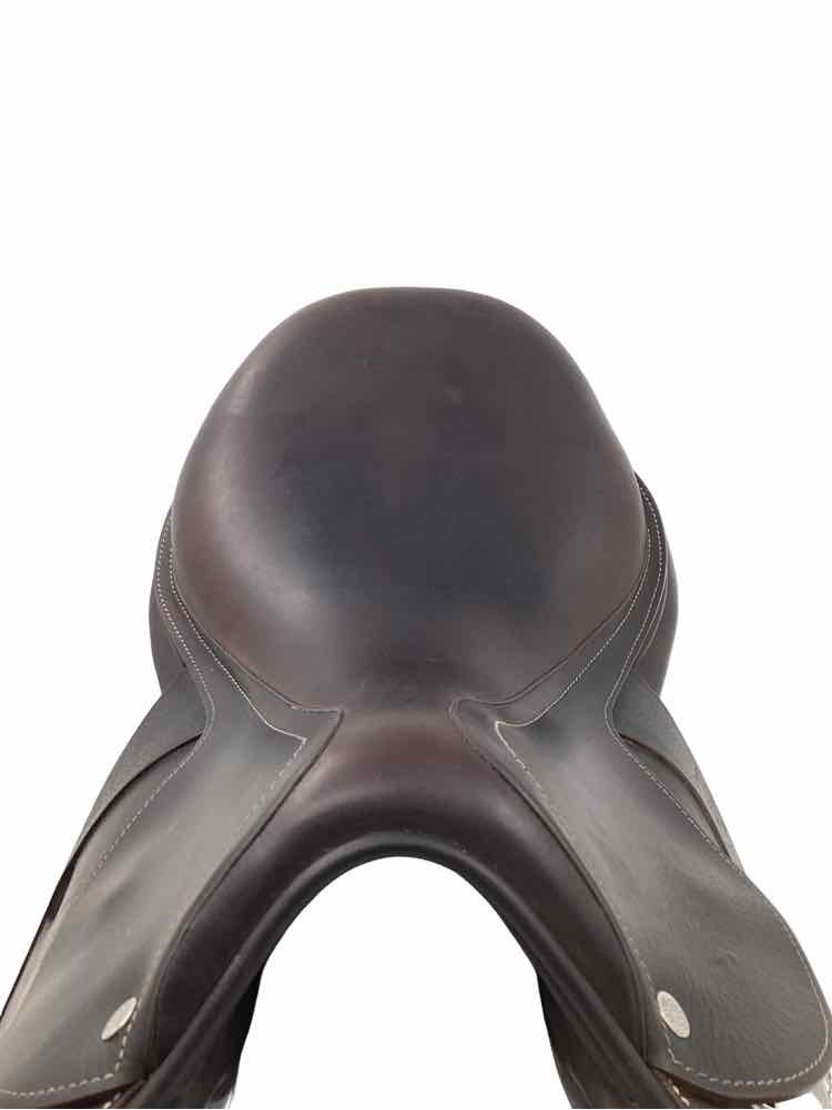 17" Arion Atlas double flap buffalo leather semi custom used jumping saddle with
