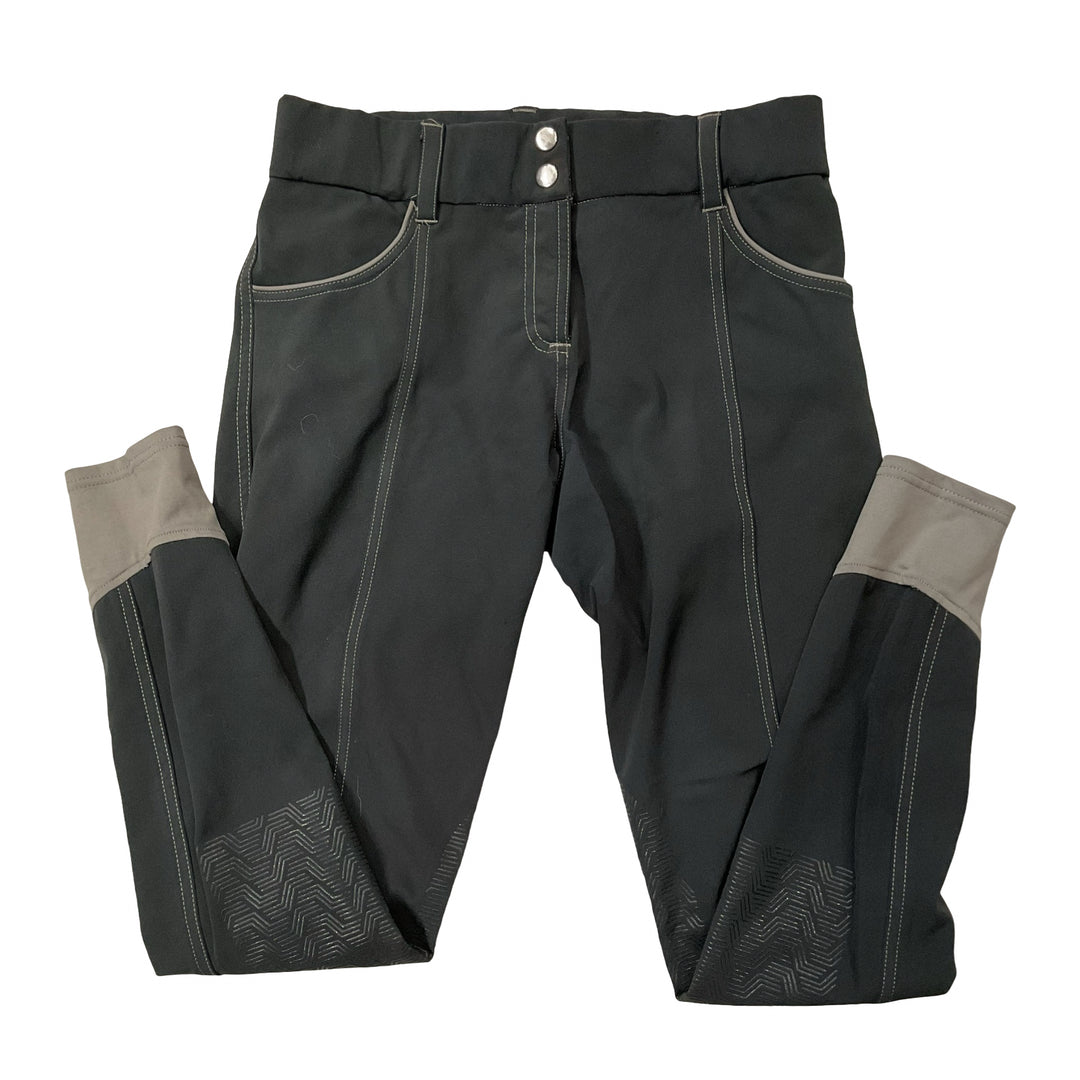 GhoDho Women's 28 Knee Patch Schooling Breech Dark Grey Used