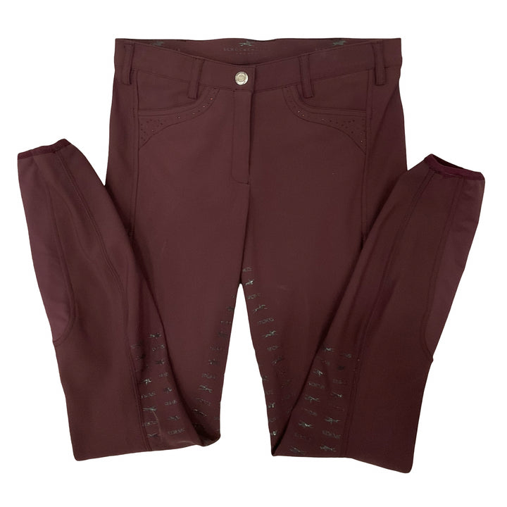 Schockemohle Women's 38 Victory Full Seat Schooling Breech Maroon Like New