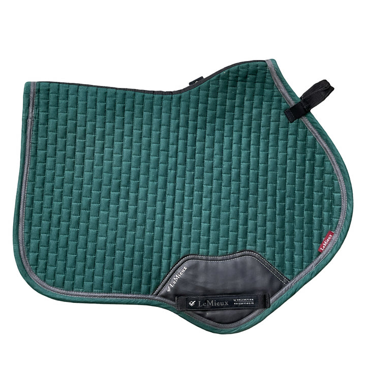 LeMieux Small Suede Close Contact Saddle Pad Hunter Green Used