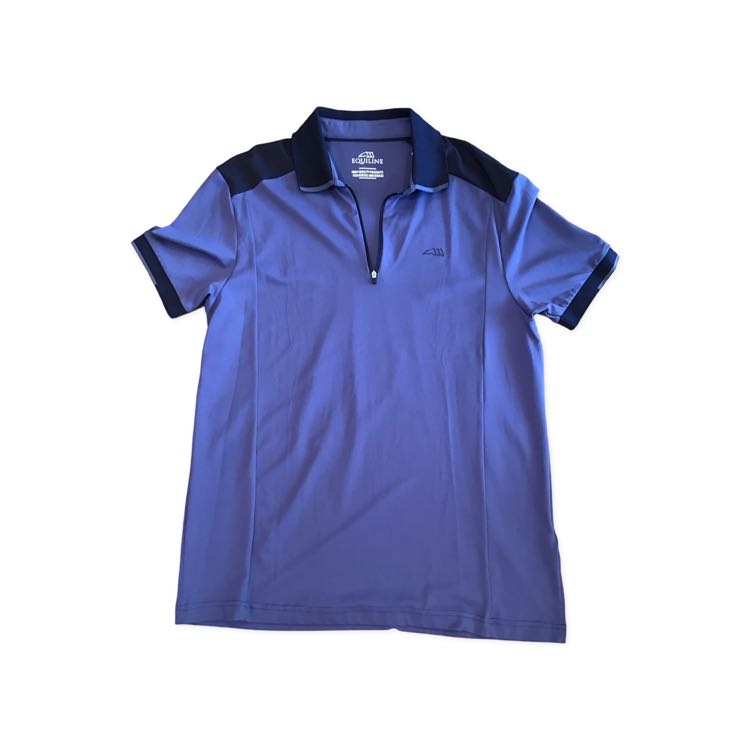 Equiline new mens blue XXL show polo shirt B